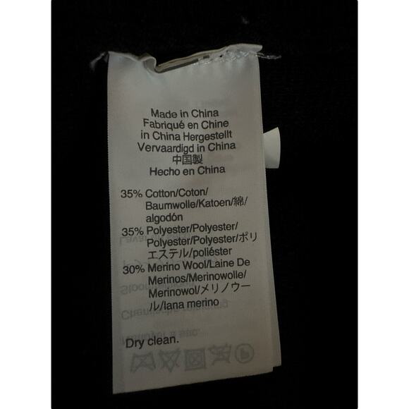 J.Crew Women's Sophie Open Front Cardigan Sweater-Blazer Merino Wool Size M Navy - Picture 8 of 8